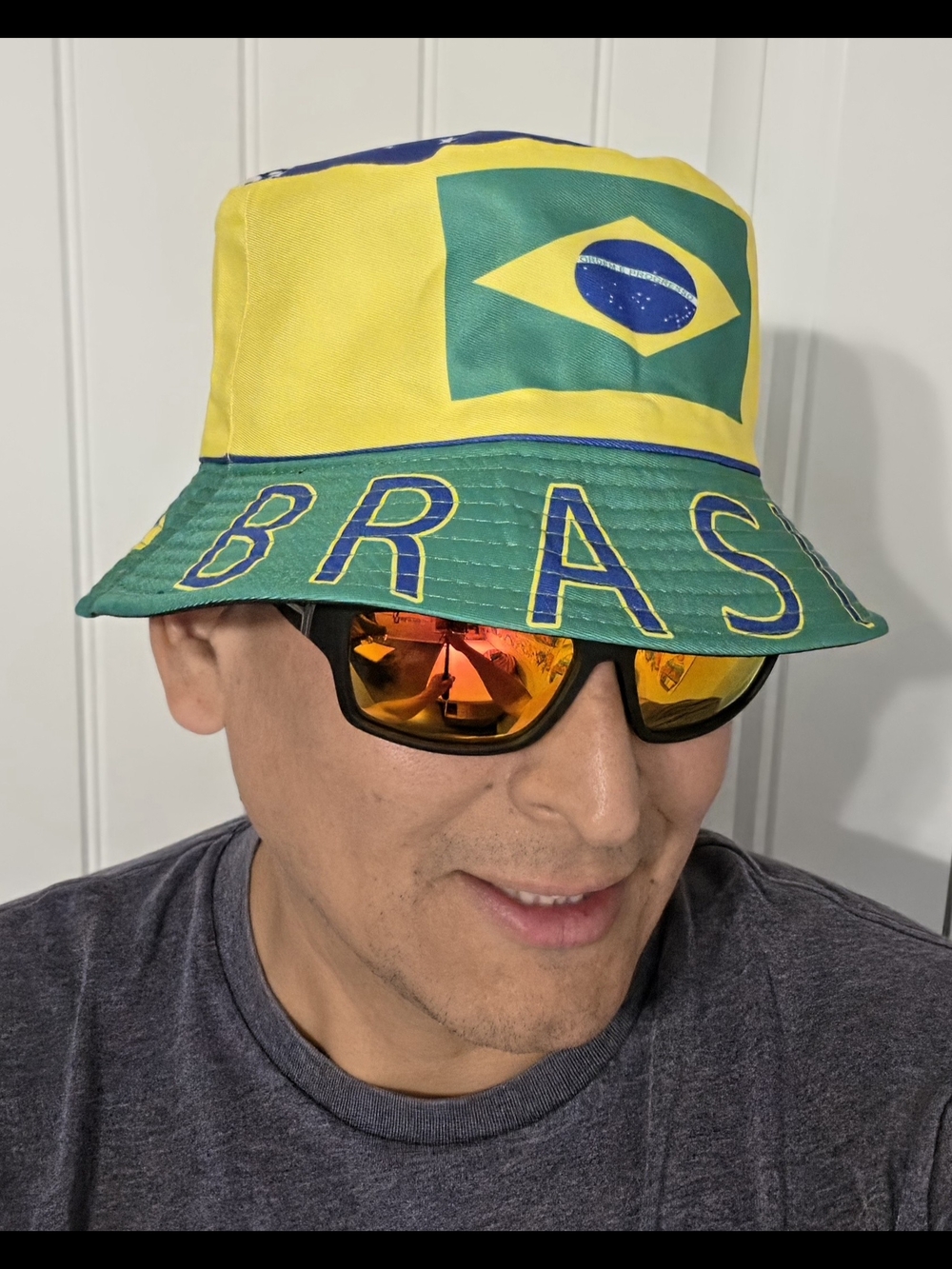 BRAZIL Brasil 2026 World Cup unisex reversible bucket hat adult one size - Picture 6 of 7